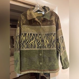Breckenridge Woman vintage zebra jacket